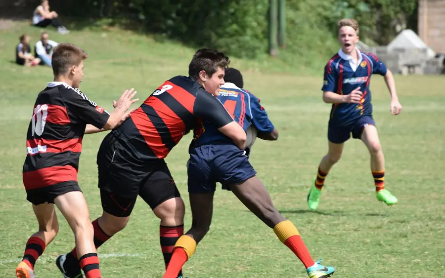 Match de rugby d'un club amateur