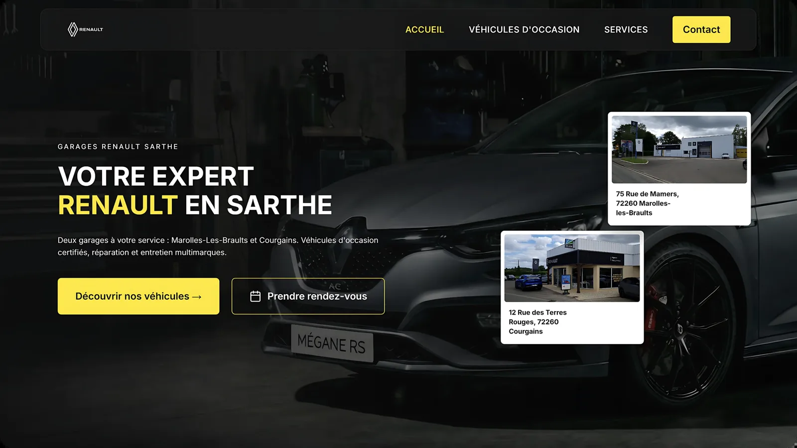 Garage Farcy Leroux : écran 1