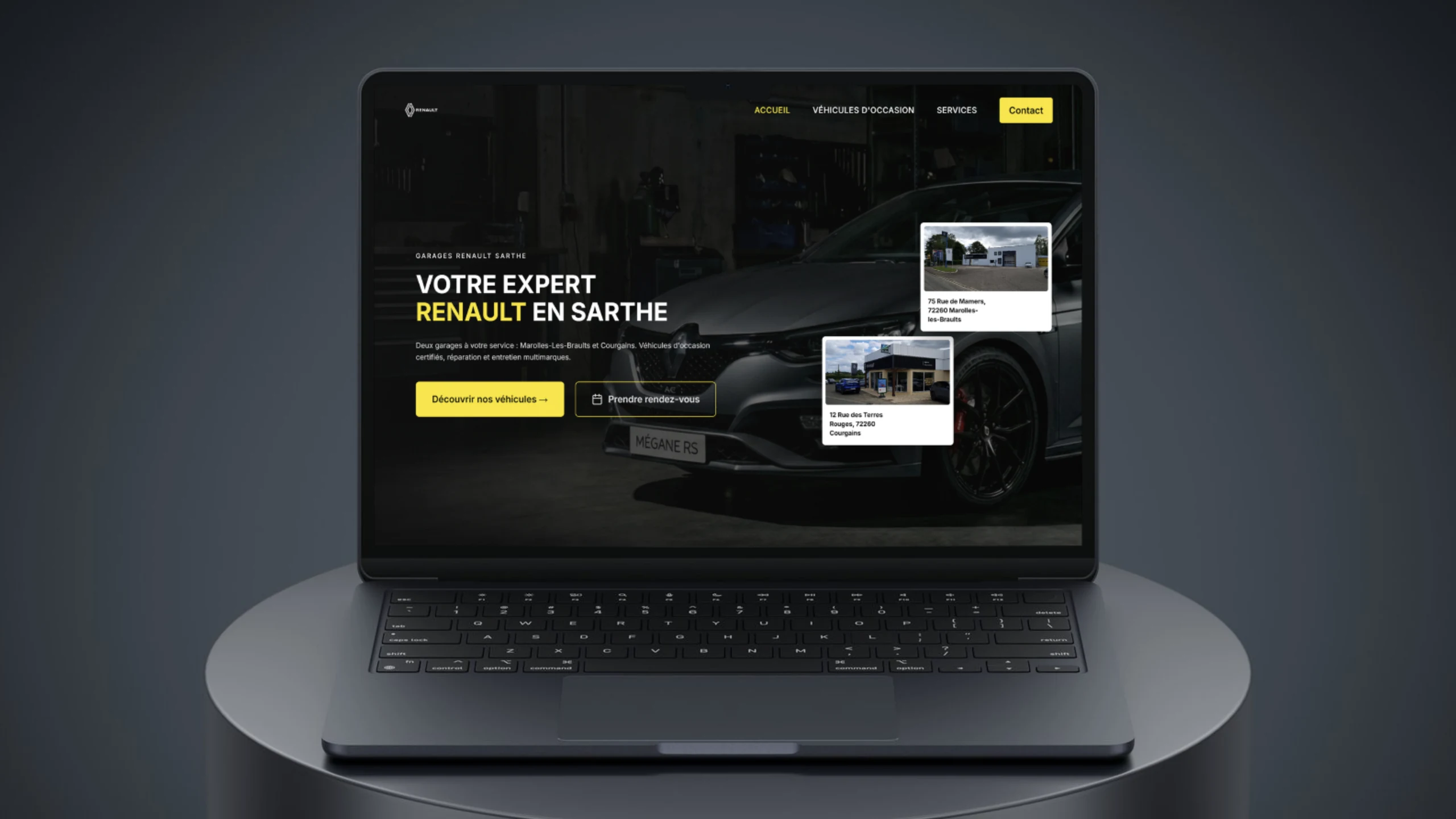 Site web Garage Farcy Leroux