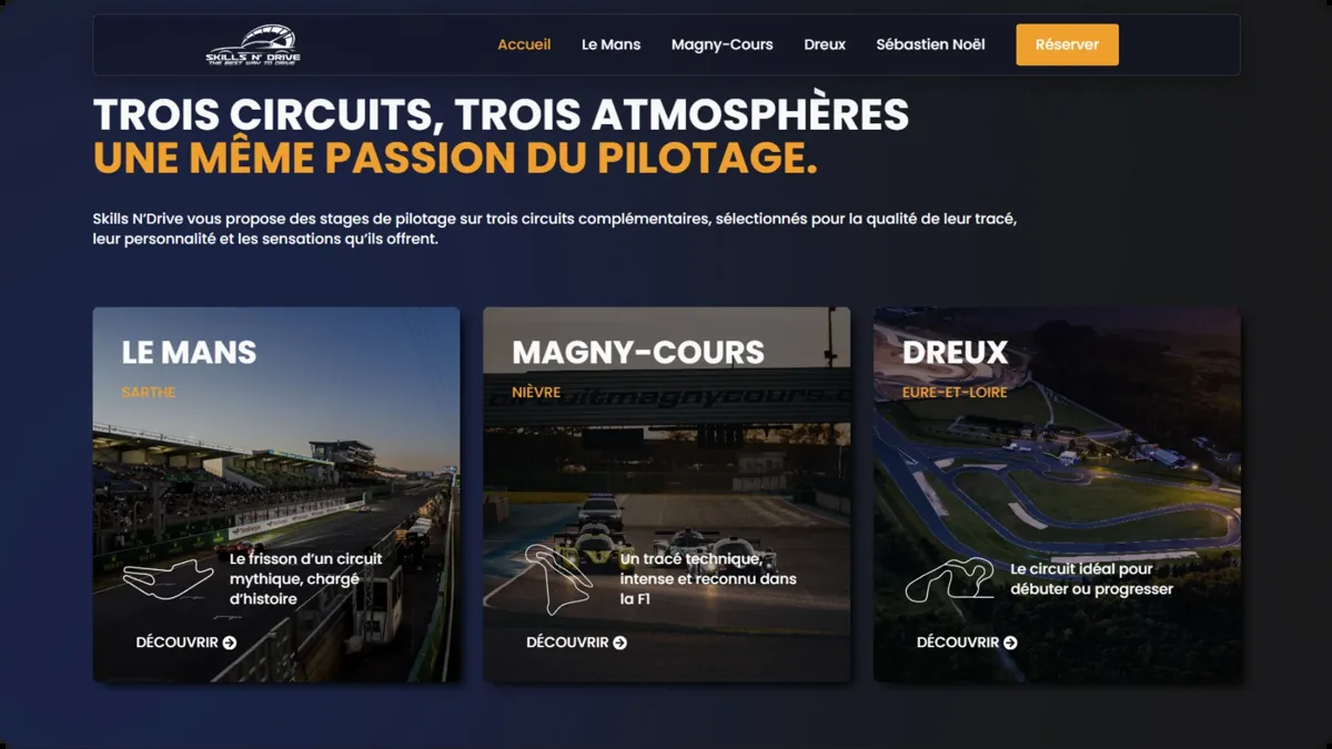 Skills N'Drive : écran 3