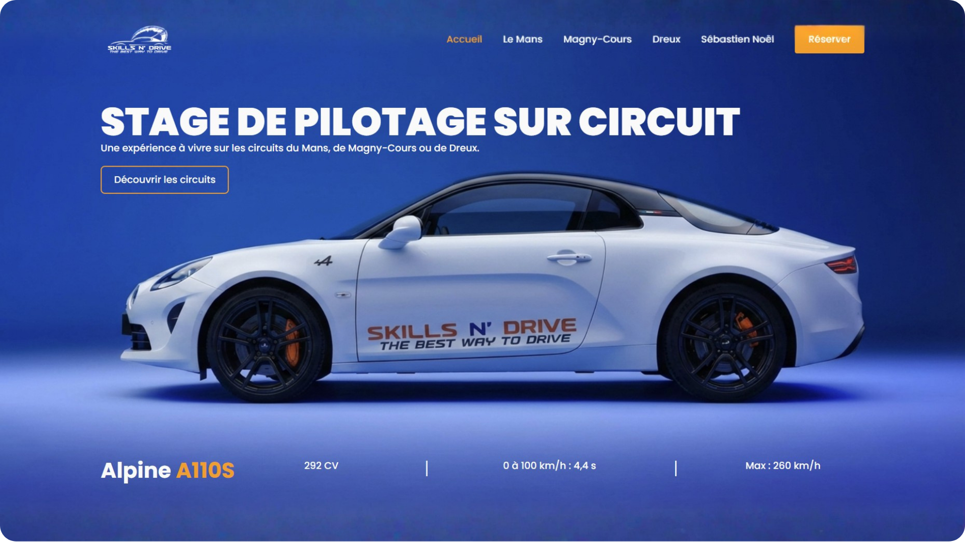 Page d'accueil Skills N'Drive